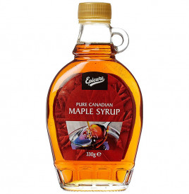 Epicure Pure Canadian Maple Syrup   Glass Bottle  330 grams